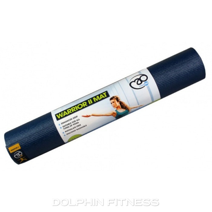 Fitness-Mad Warrior Yoga II Mat Dark Blue 4mm