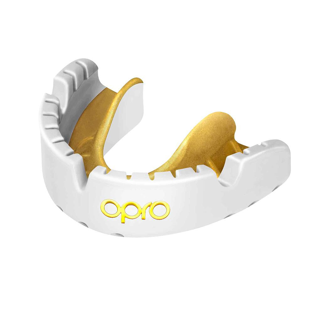 Opro Gold for Braces Mouthguard Adult - White