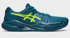 Asics Gel-Challenger 14 Mens Tennis Shoes - Restful Teal/ Safety Yellow