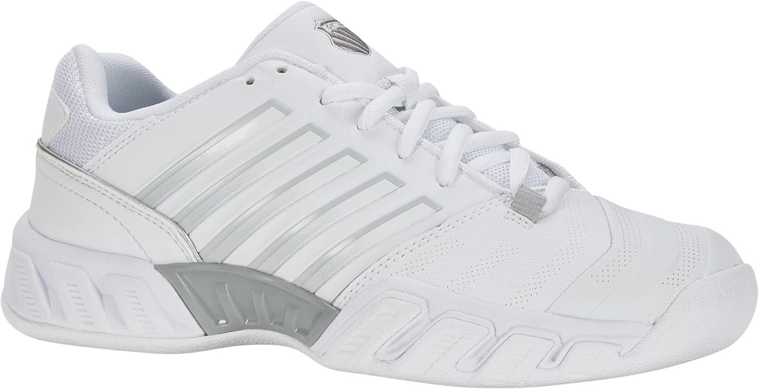 K-Swiss Bigshot Light 4 Ladies Carpet Tennis Shoes - White/Silver