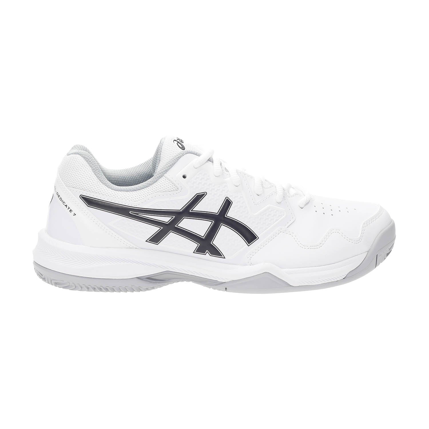 Asics Gel-Dedicate 7 Tennis Shoe - White/Black-Bruntsfield Sports Online