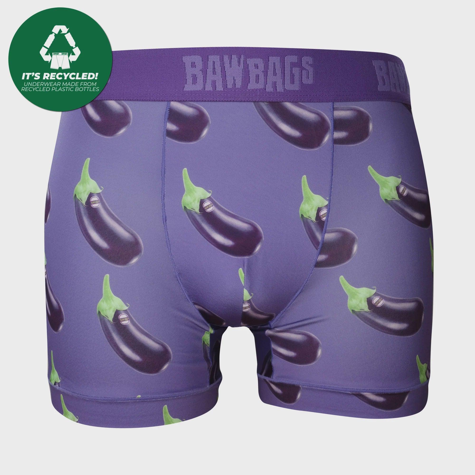 Bawbags Aubergine Cool De Sacs Boxer Shorts-Bruntsfield Sports Online