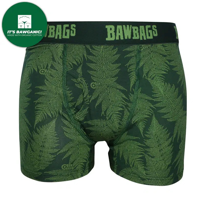 Bawbags Ferns Cotton Boxer Shorts-Bruntsfield Sports Online