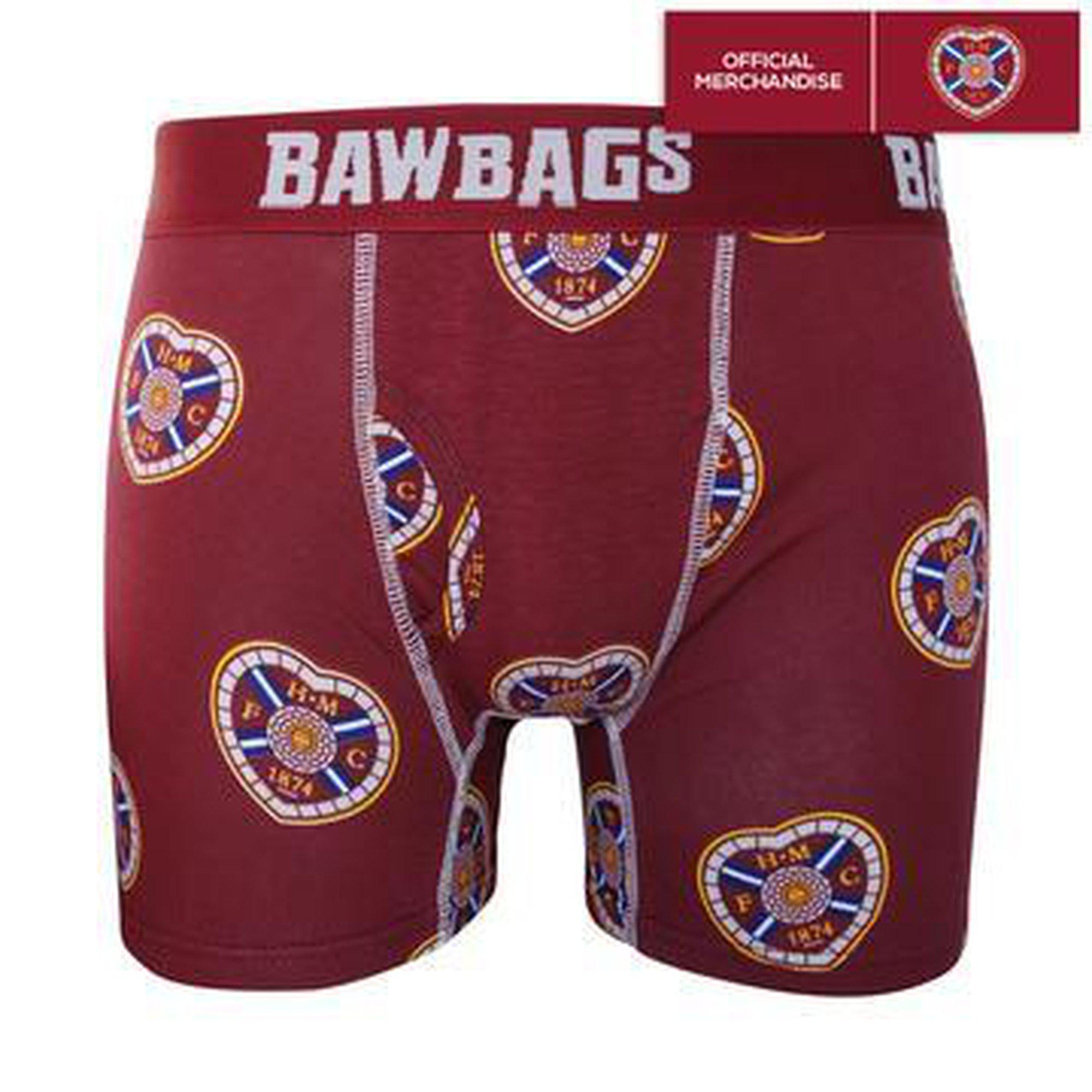 Bawbags Hearts Cotton Boxer Shorts-Bruntsfield Sports Online