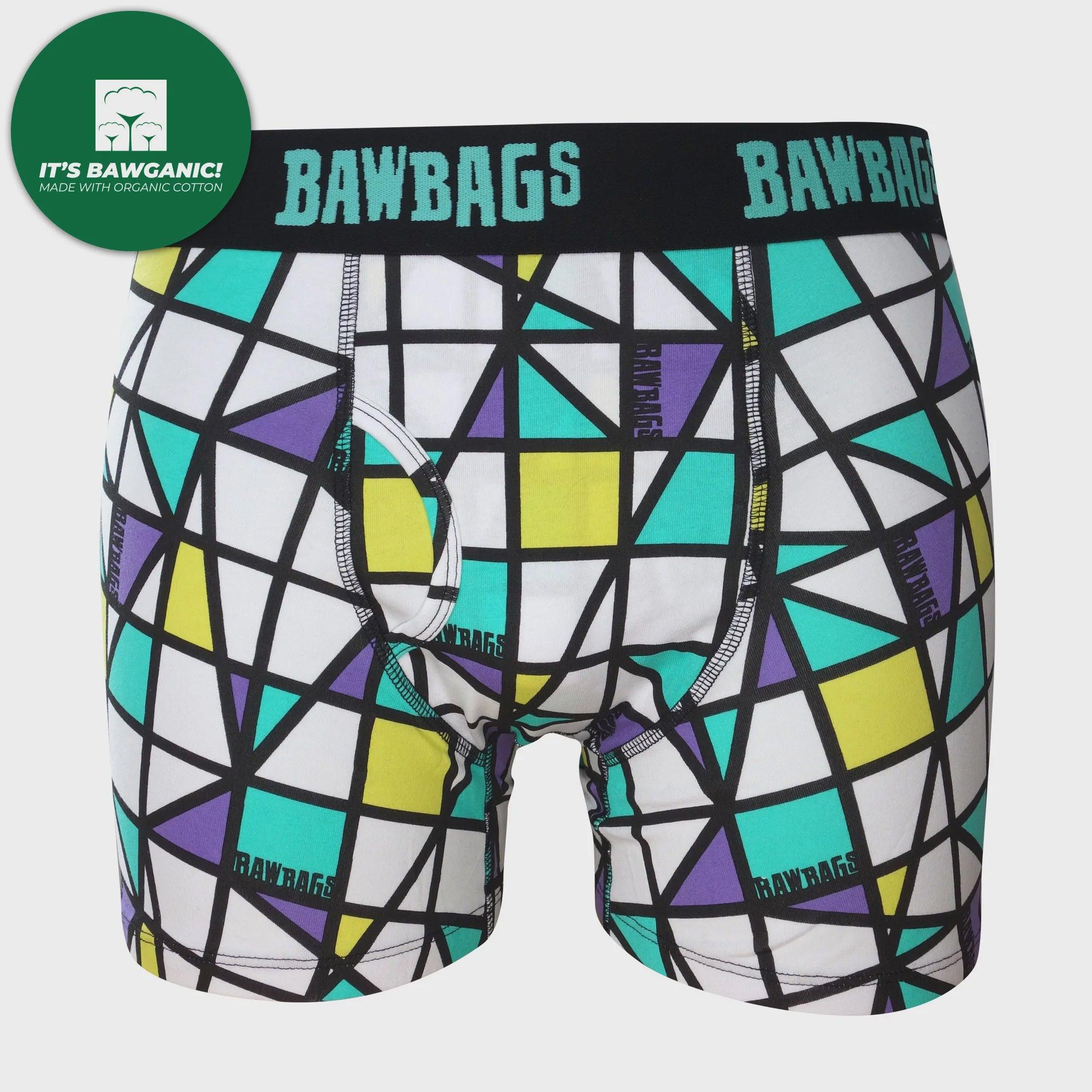 Bawbags Mosiac Cotton Boxer Shorts-Bruntsfield Sports Online
