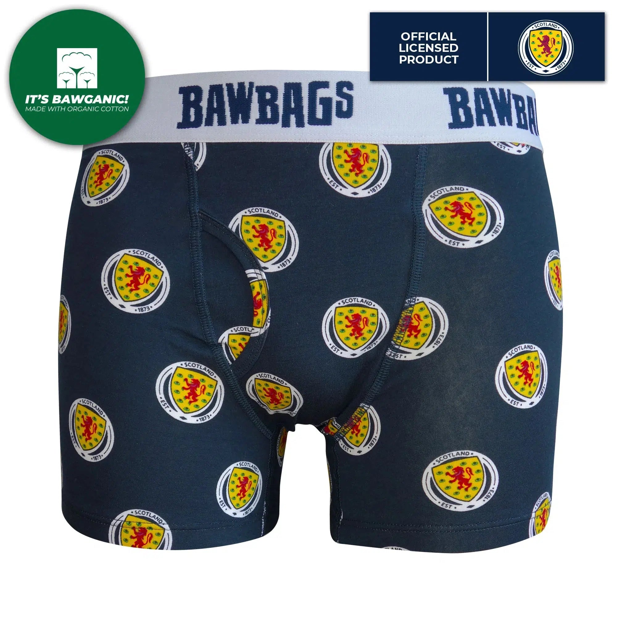 Bawbags Scotland Football National Team Badge Boxer Shorts-Bruntsfield Sports Online