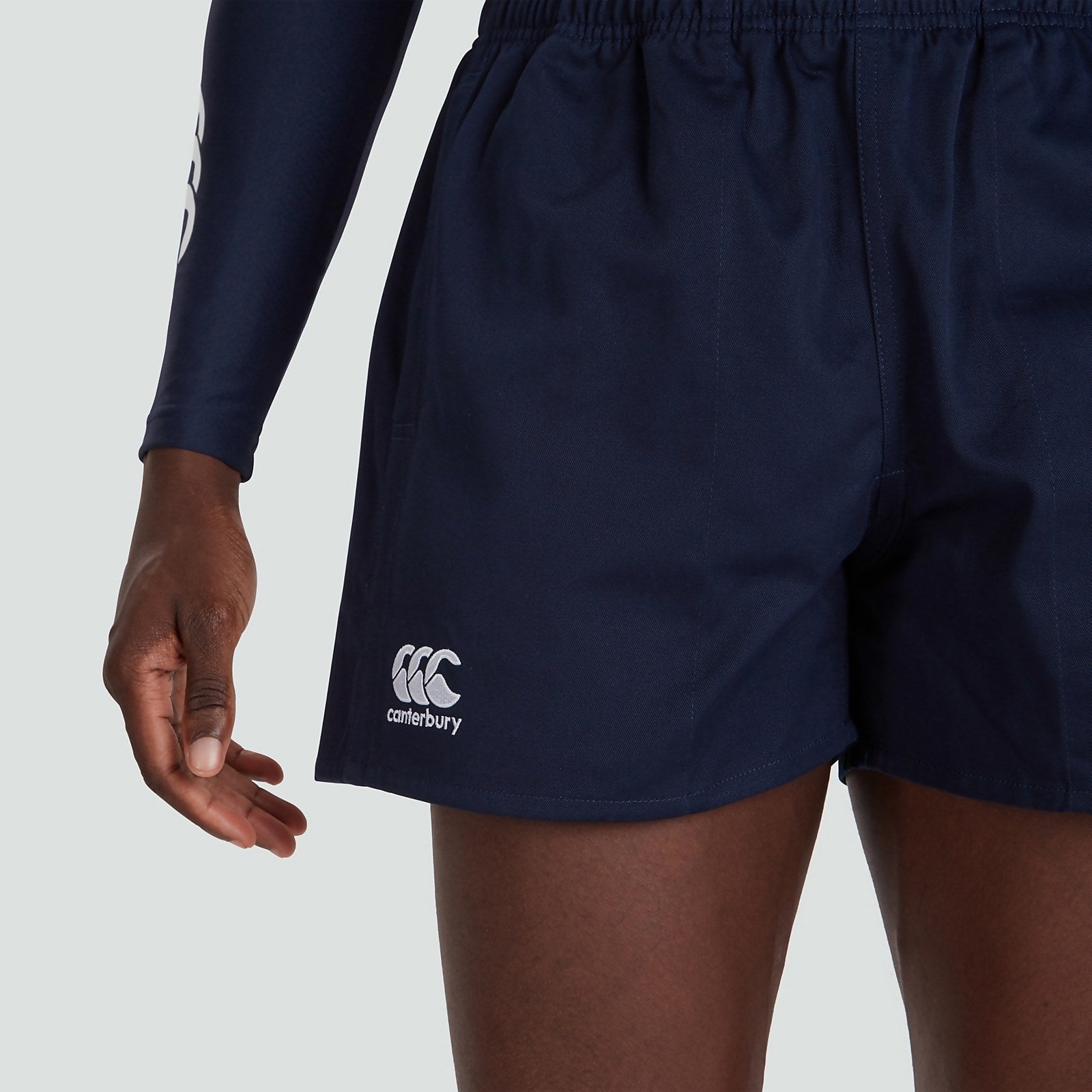 Canterbury Mens Cotton Professional Rugby Match Shorts - Navy-Bruntsfield Sports Online