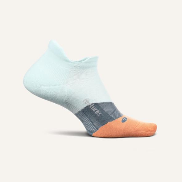 Feetures Elite Light Cushion No Show Tab Socks - Blue Glass-Bruntsfield Sports Online