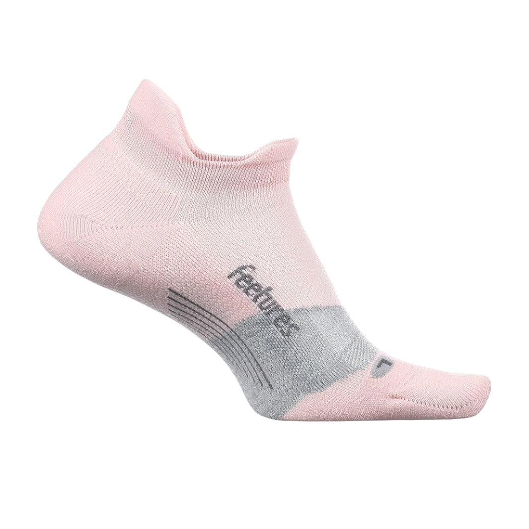 Feetures Elite Light Cushion No Show Tab Solid - Propulsion Pink-Bruntsfield Sports Online