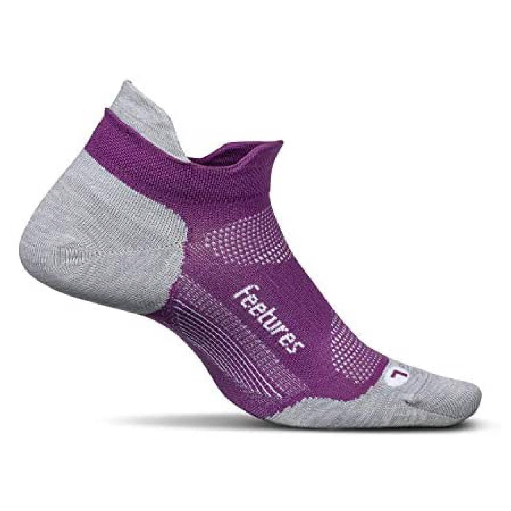 Feetures Elite Ultra Light Cushion No Show Tab Socks - Ruby-Bruntsfield Sports Online