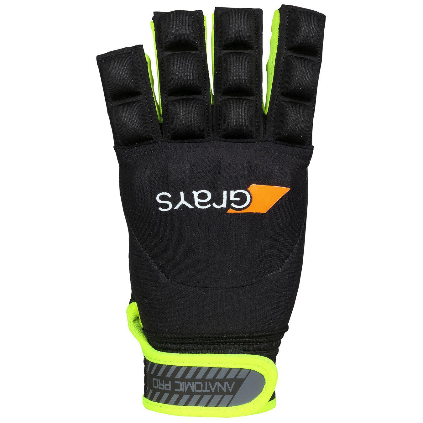 Grays Anatomic Pro Glove - Black/Neon Yellow-Bruntsfield Sports Online