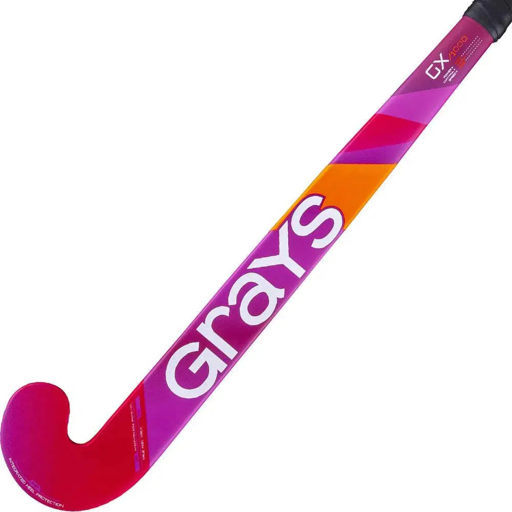Grays GX1000 Ultrabow Composite Junior Hockey Stick - Pink-Bruntsfield Sports Online