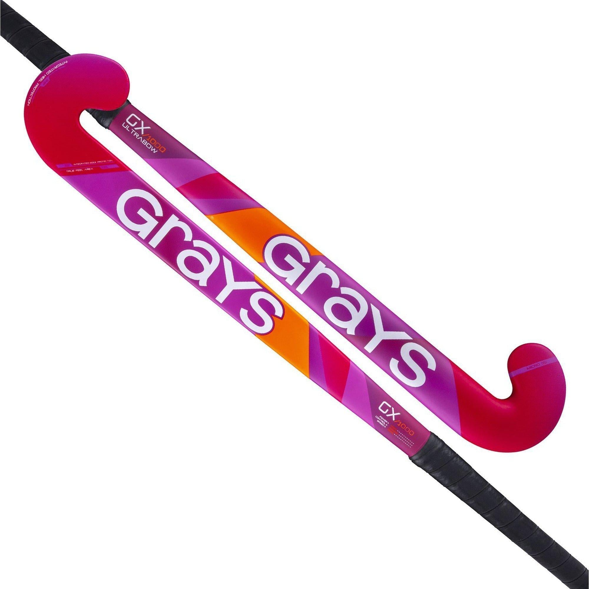 Grays GX1000 Ultrabow Composite Junior Hockey Stick - Pink-Bruntsfield Sports Online