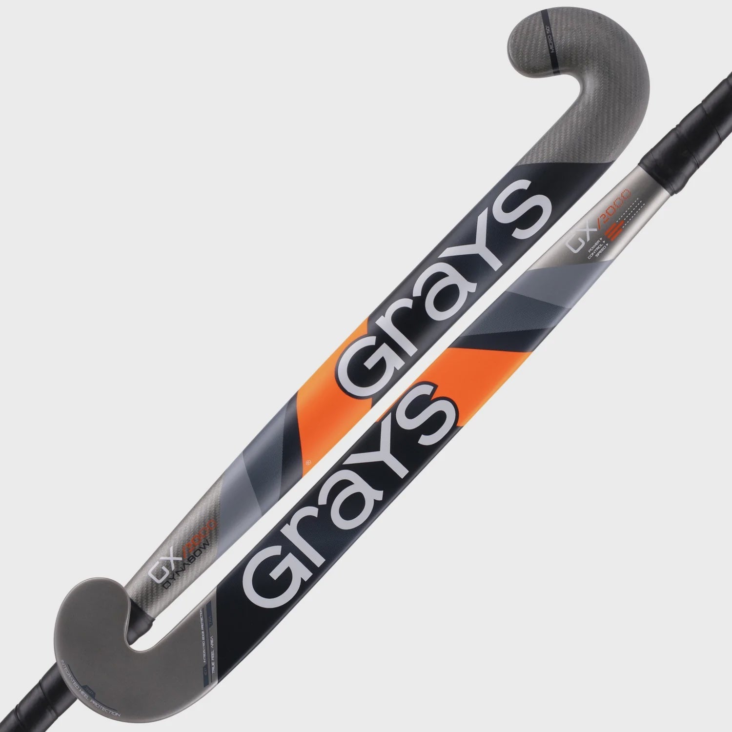 Grays GX2000 Dynabow Junior Hockey Stick Black/Silver-Bruntsfield Sports Online