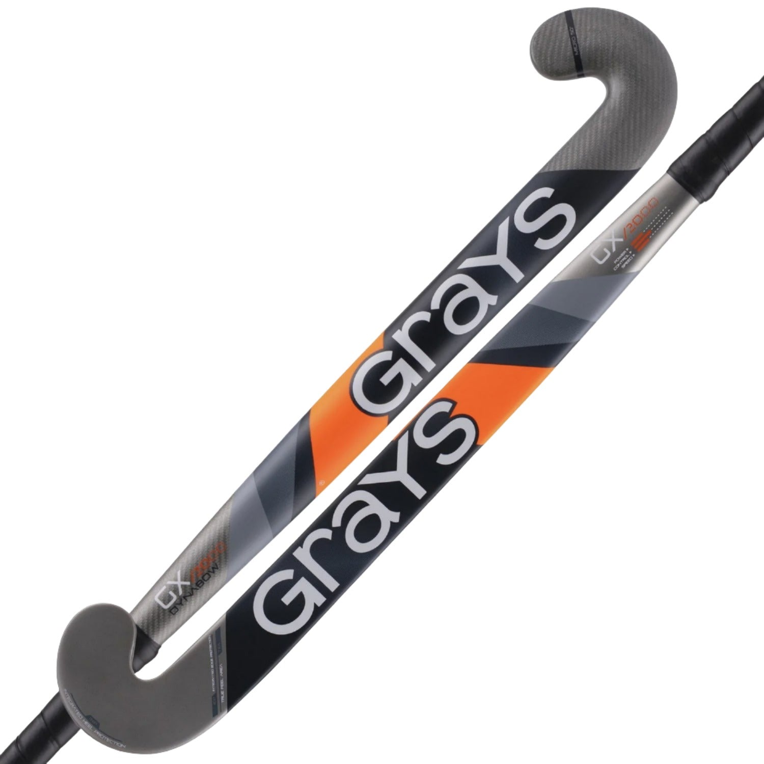 Grays GX2000 Dynabow Junior Hockey Stick Black/Silver-Bruntsfield Sports Online