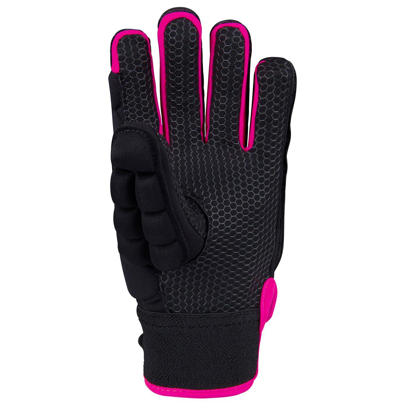 Grays International Pro Glove - Black/Fluo Pink-Bruntsfield Sports Online