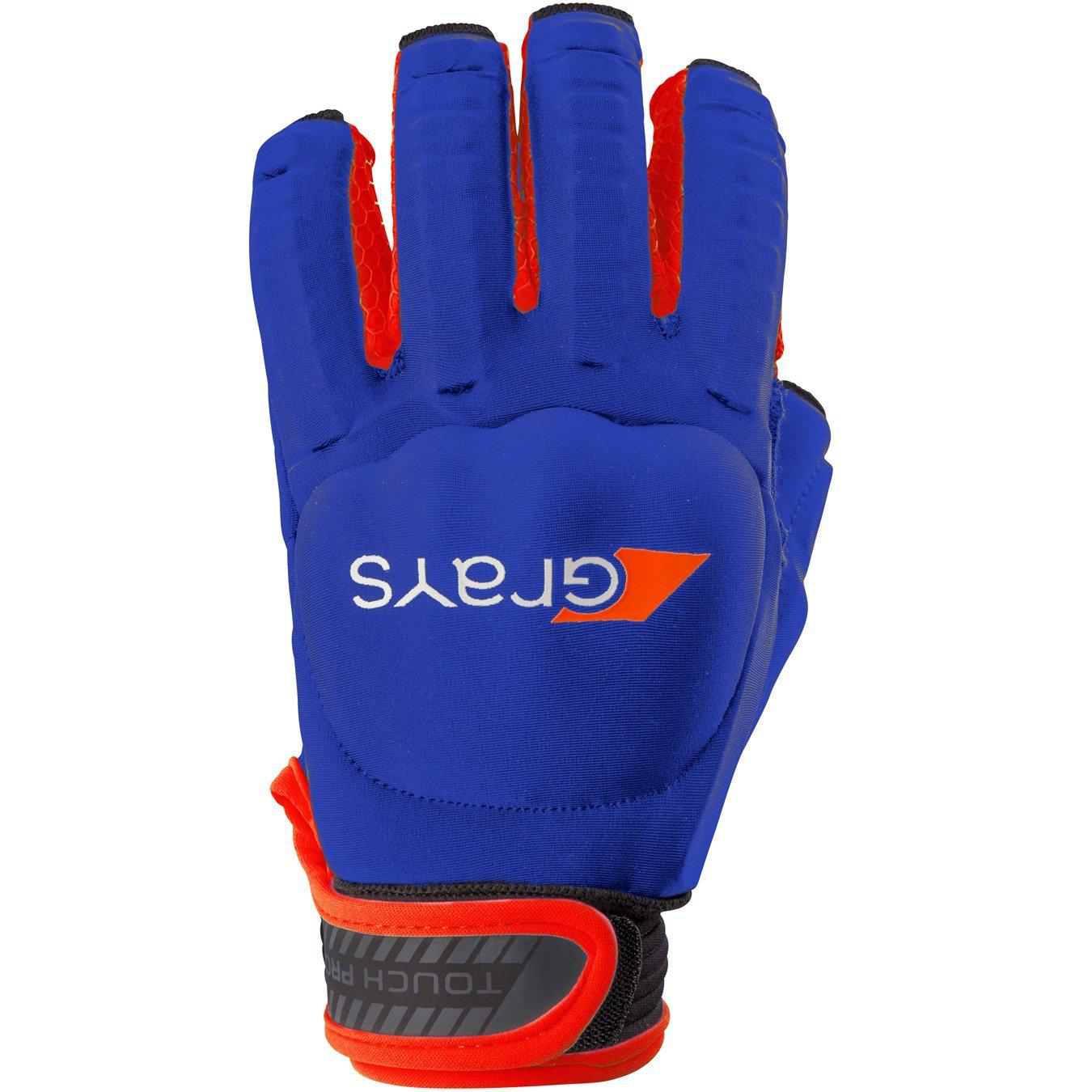 Grays Touch Pro Glove - Navy/Fluo Red-Bruntsfield Sports Online