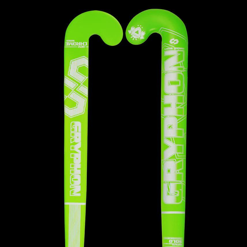 Gryphon Chrome Solo GXXII Hockey Stick - Lime-Bruntsfield Sports Online
