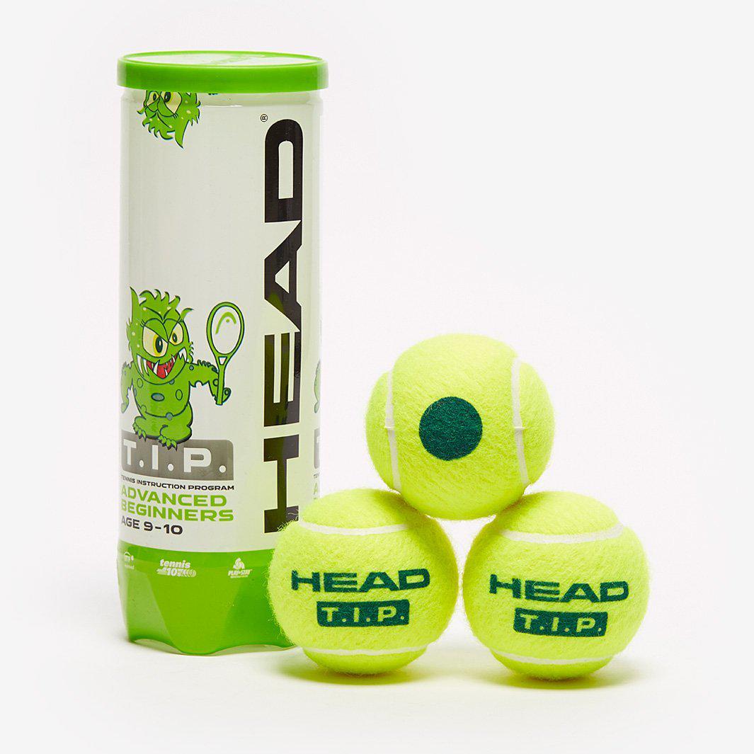 Head TIP Green Junior Tennis Balls-Bruntsfield Sports Online