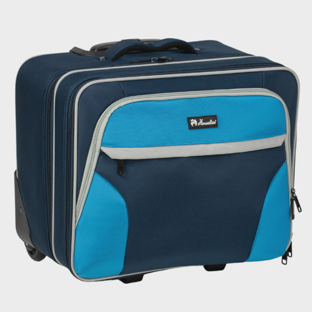 Henselite HT805 Lawn Bowls Trolley Bag - Navy/Royal Blue