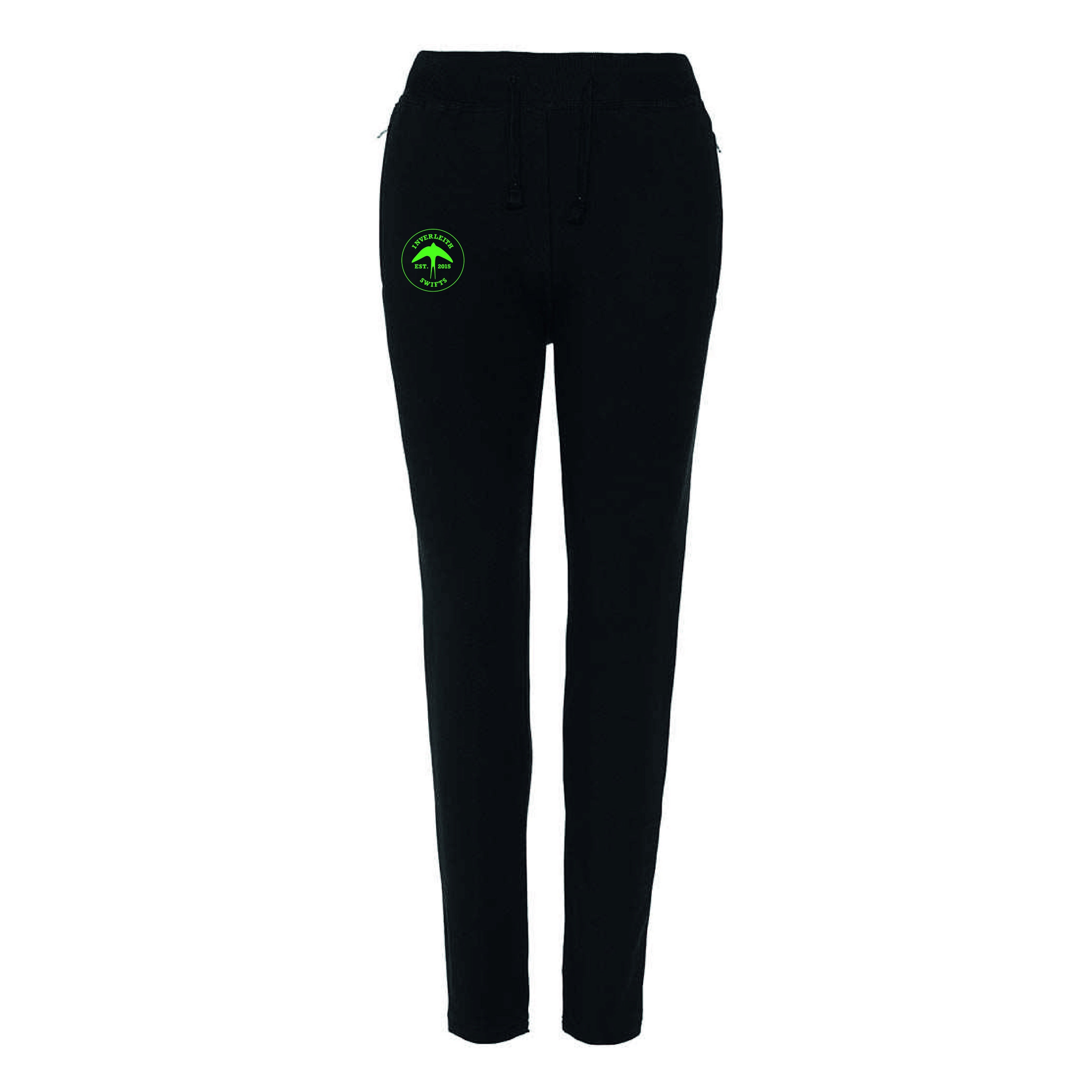 Inverleith Swifts Netball Cotton Stretch Joggers-Black-Bruntsfield Sports Online