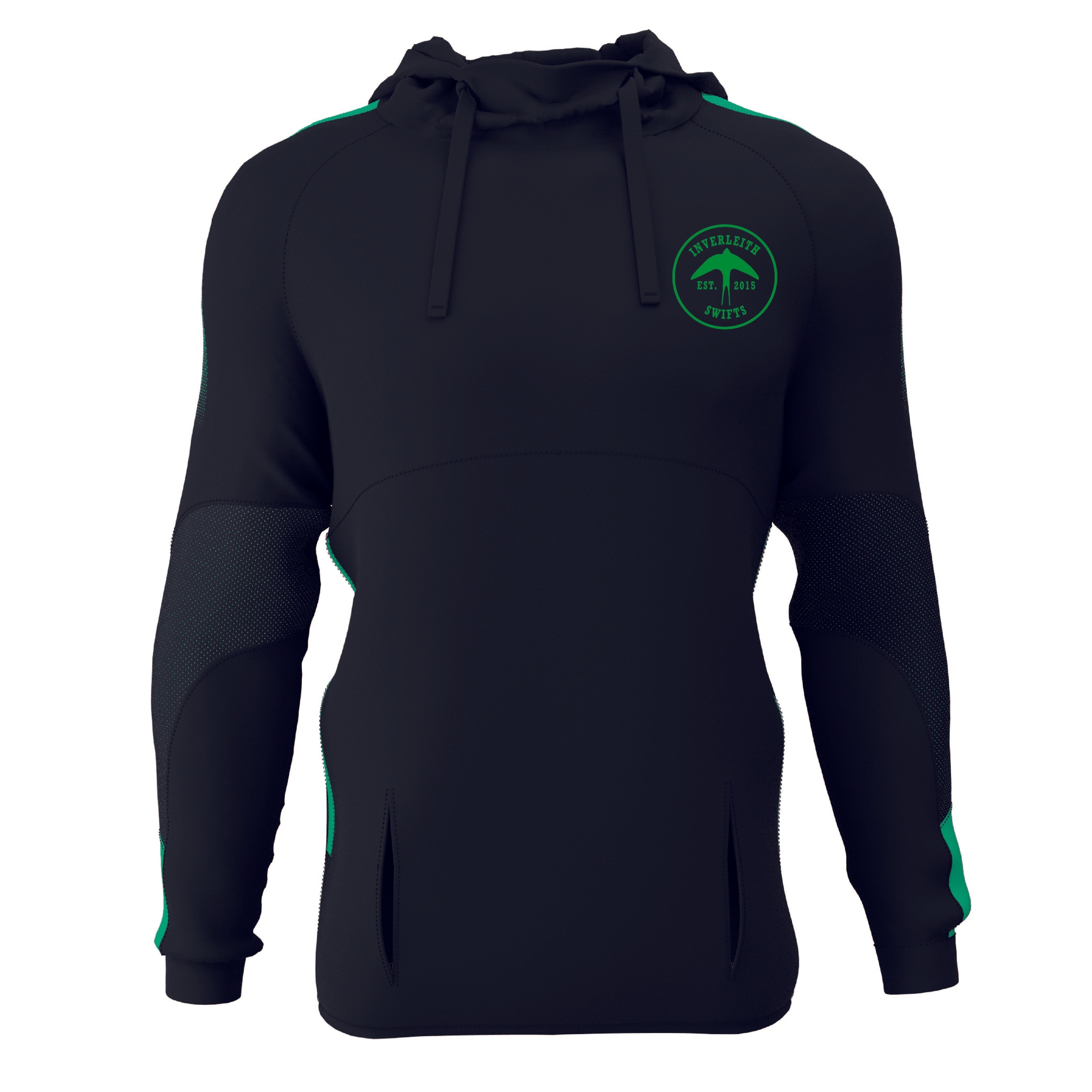 Inverleith Swifts Netball Pro Hoody-Black-Bruntsfield Sports Online