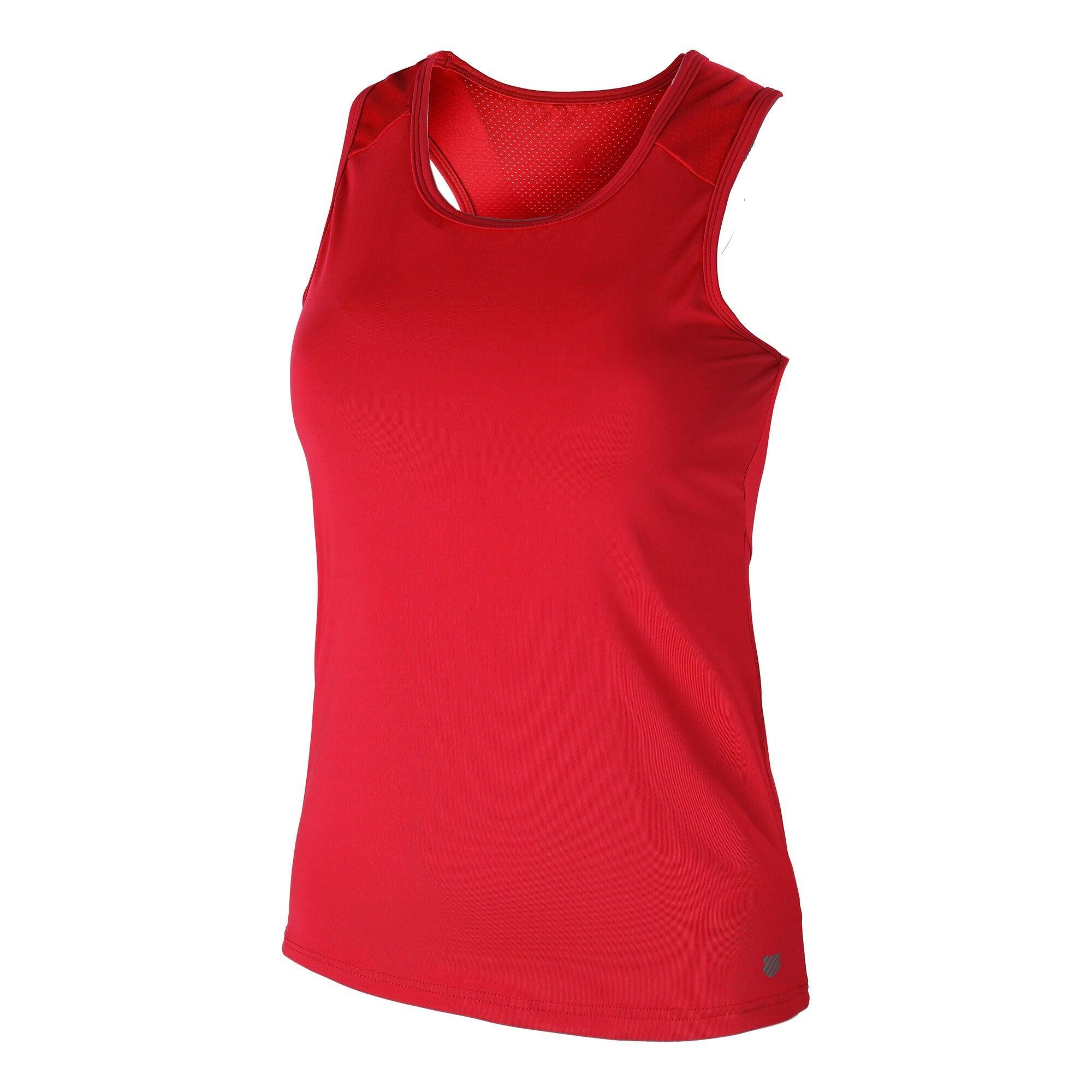 K-Swiss Club Tank - Red-Bruntsfield Sports Online