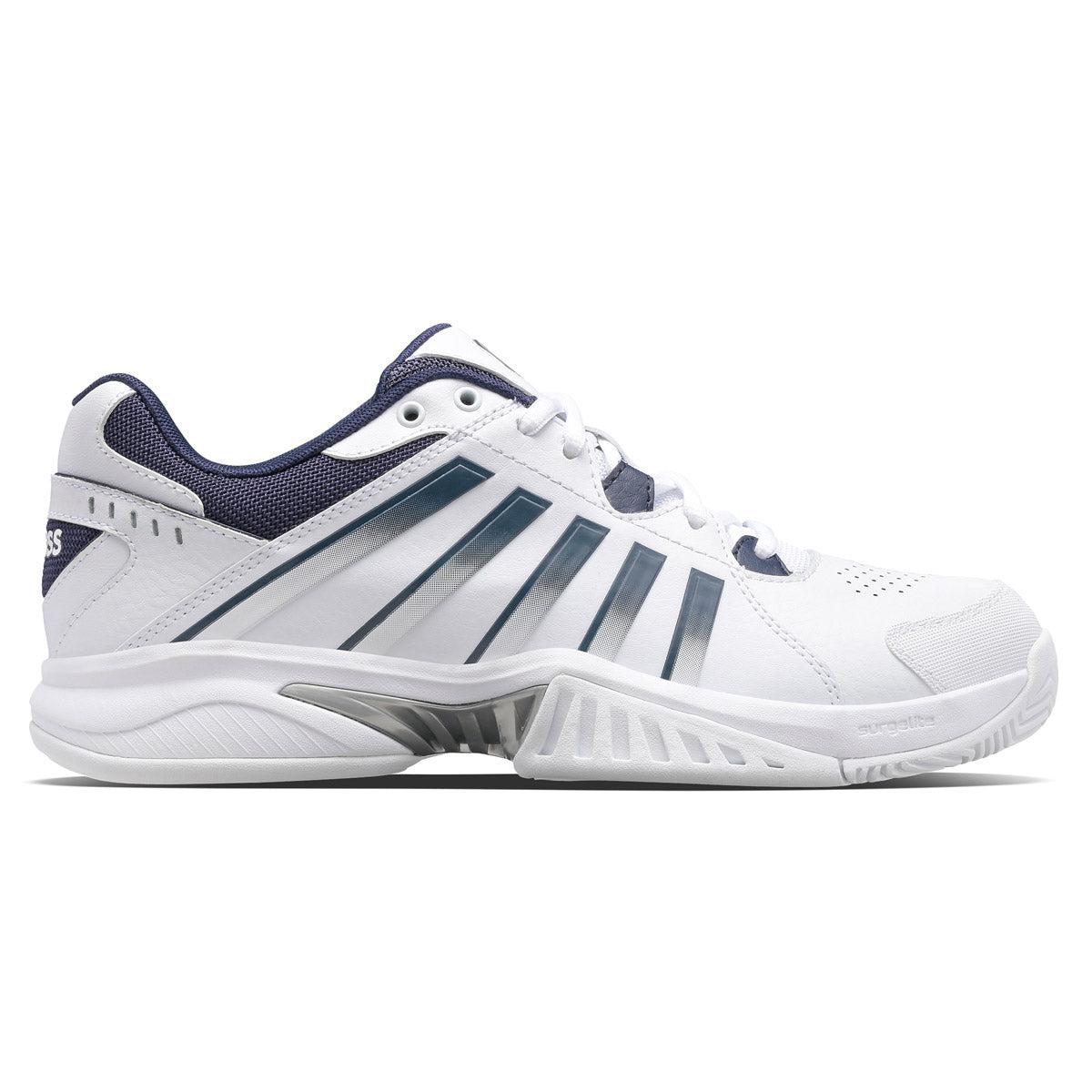 K-Swiss Receiver V Mens Tennis Shoes - White/Peacoat/Silver-Bruntsfield Sports Online