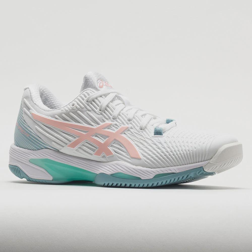 Ladies Asics Solution Speed FF 2 Tennis Shoes - White/Frosted Rose-Bruntsfield Sports Online
