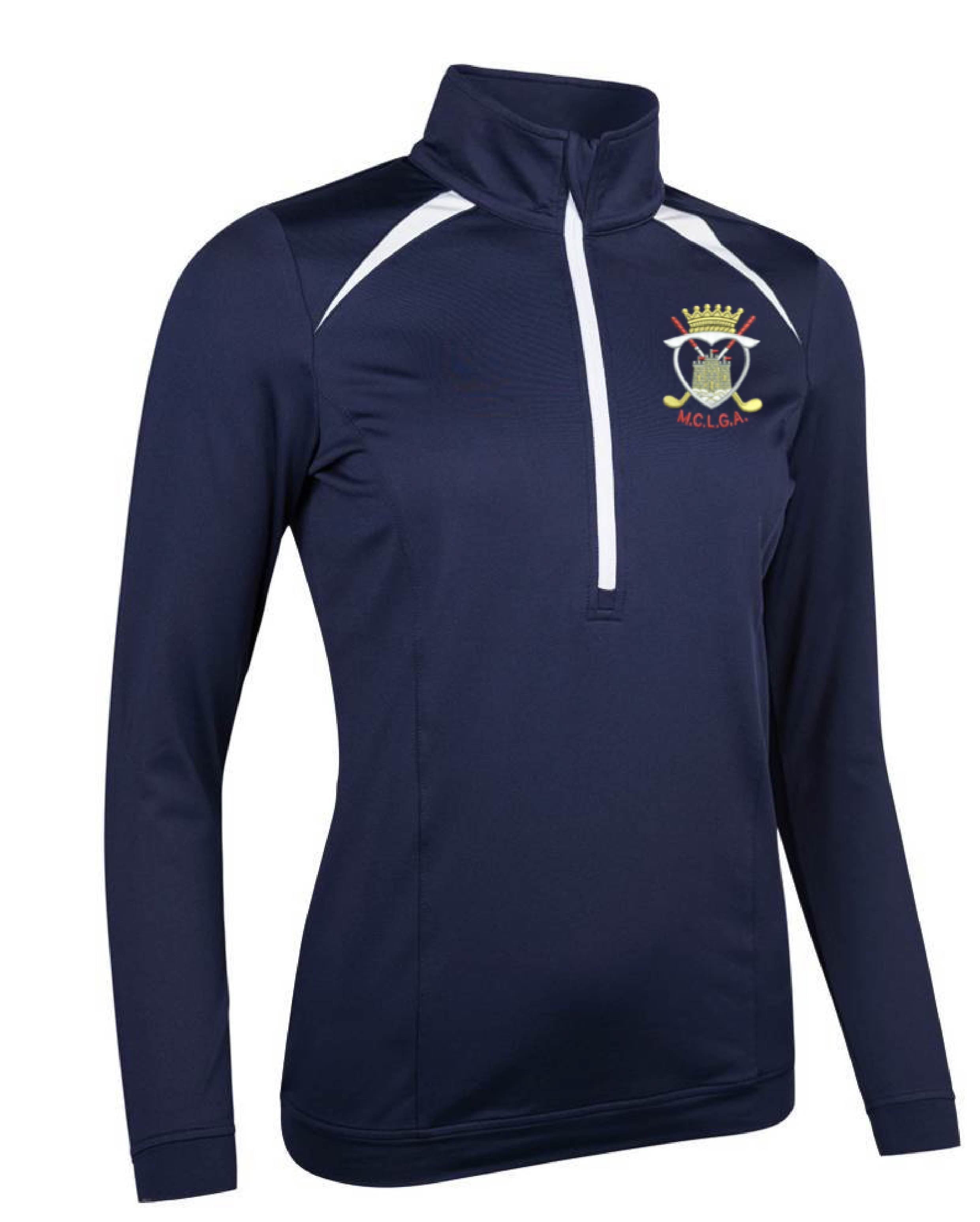 MCLGA 1/4 Zip Midlayer - Navy-Bruntsfield Sports Online