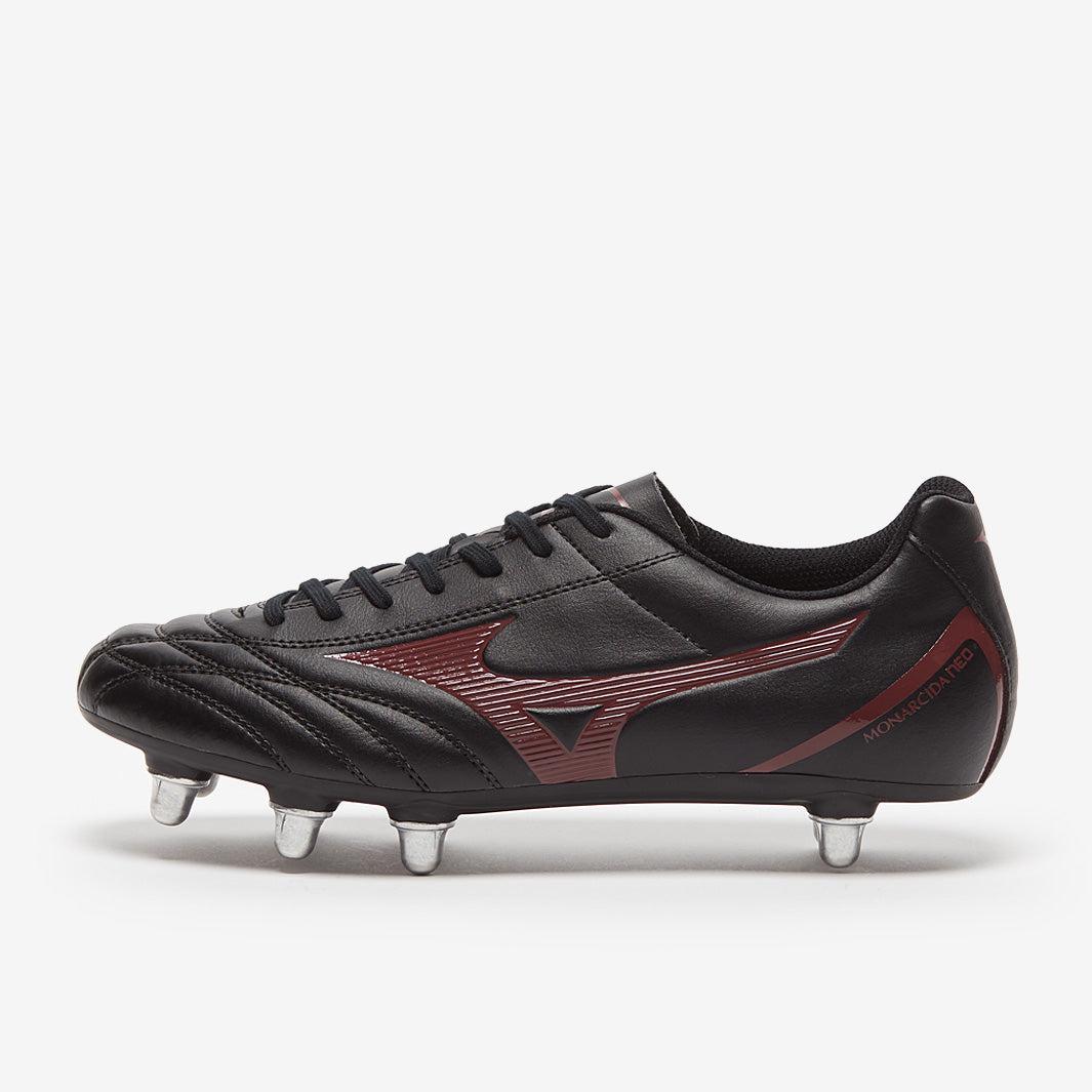 Mizuno Monarcida Neo RG SI Rugby Boots - Black/Maroon-Bruntsfield Sports Online