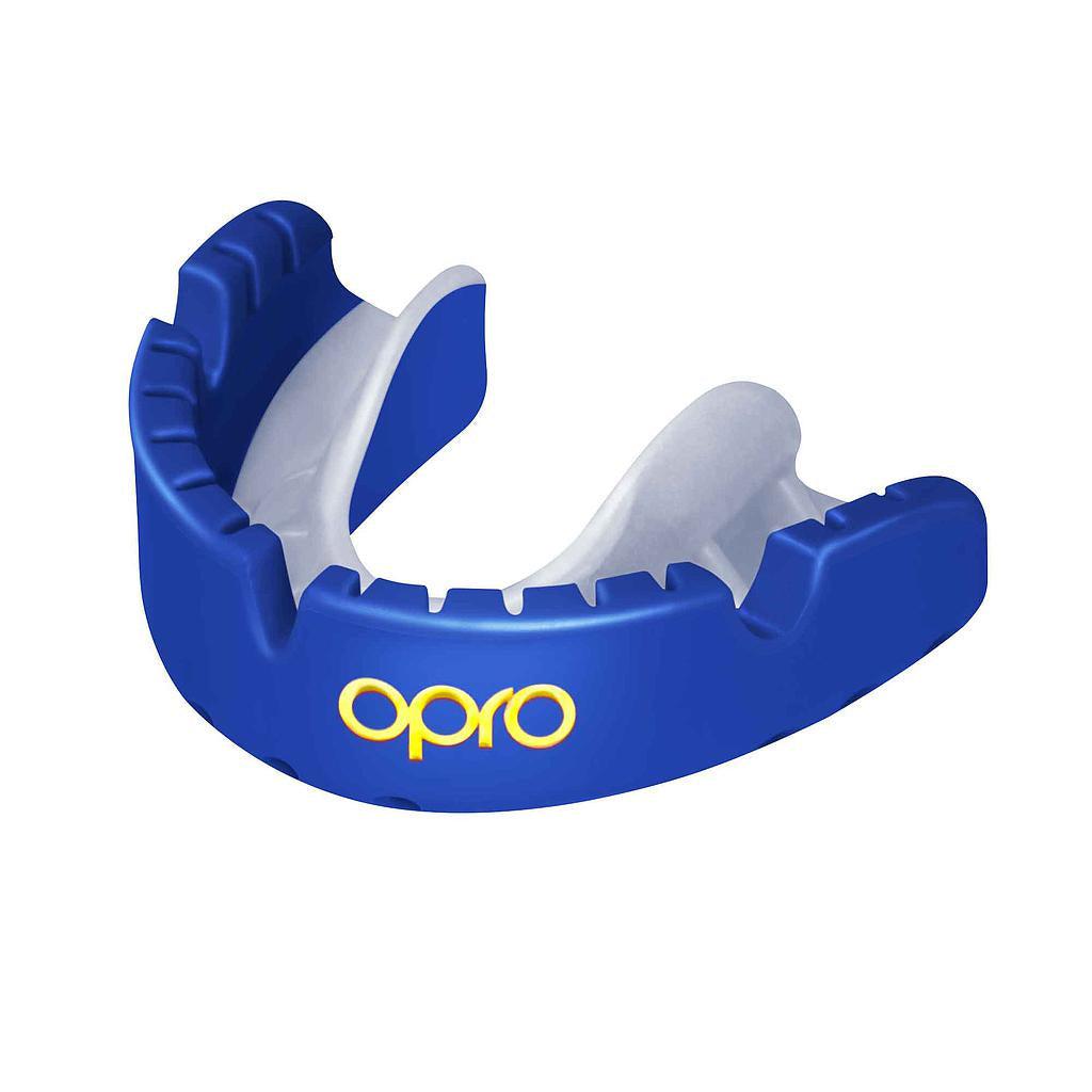 Opro Gold for Braces Mouthguard Adult - Blue-Bruntsfield Sports Online