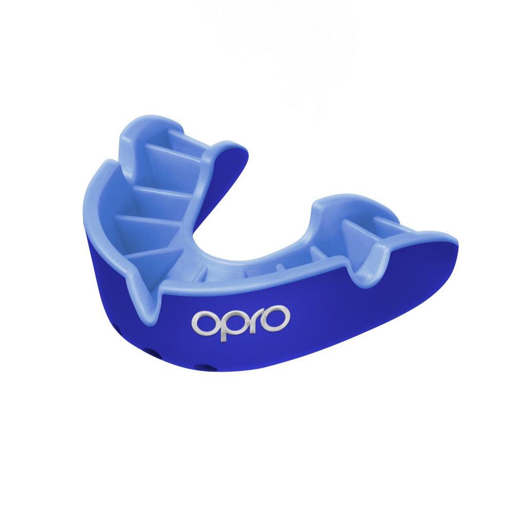 Opro Silver Superior Fit Mouthguard - Blue/Light Blue-Bruntsfield Sports Online