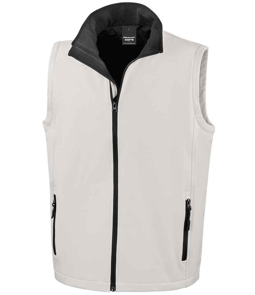 Result Core Softshell White Bowls Vest