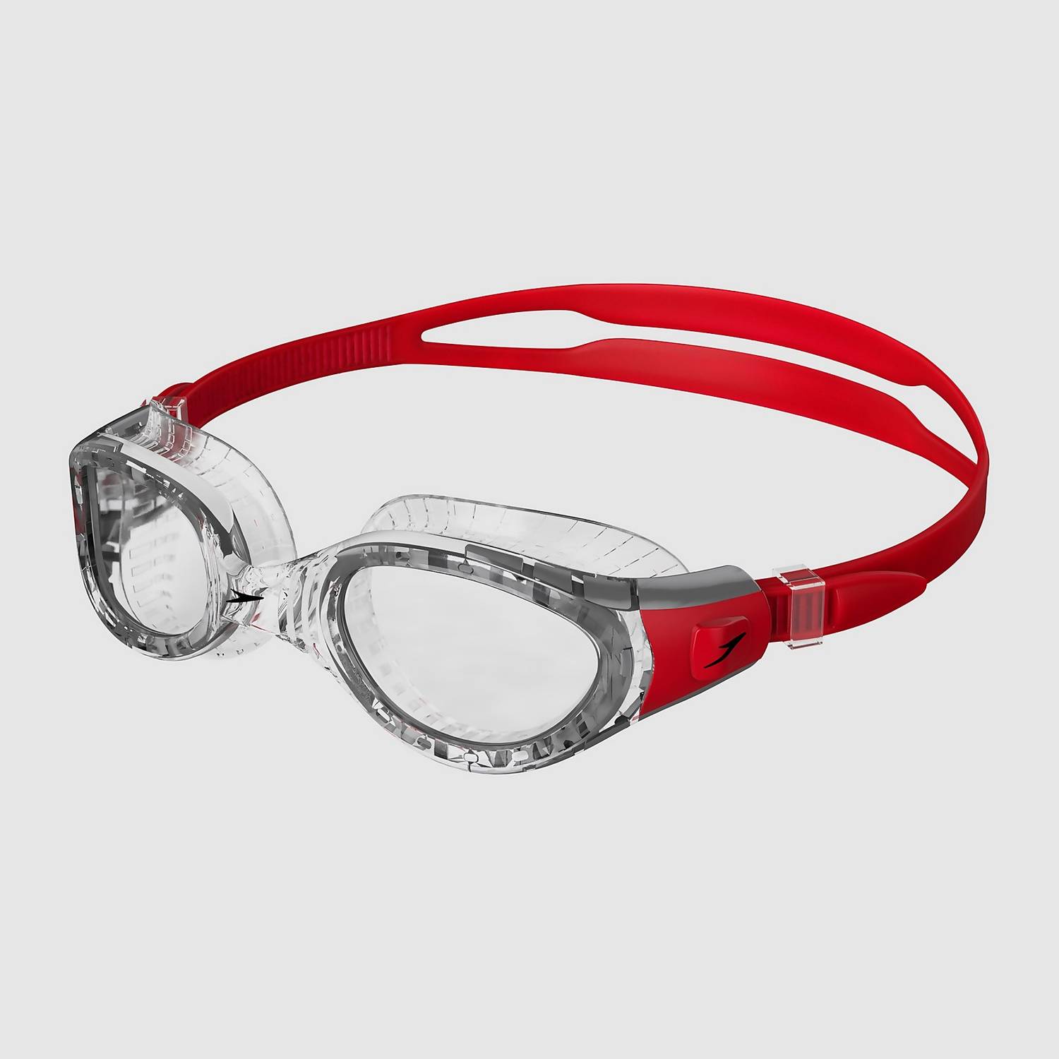 Speedo Futura Biofuse Flexiseal Goggles - Red/Clear-Bruntsfield Sports Online