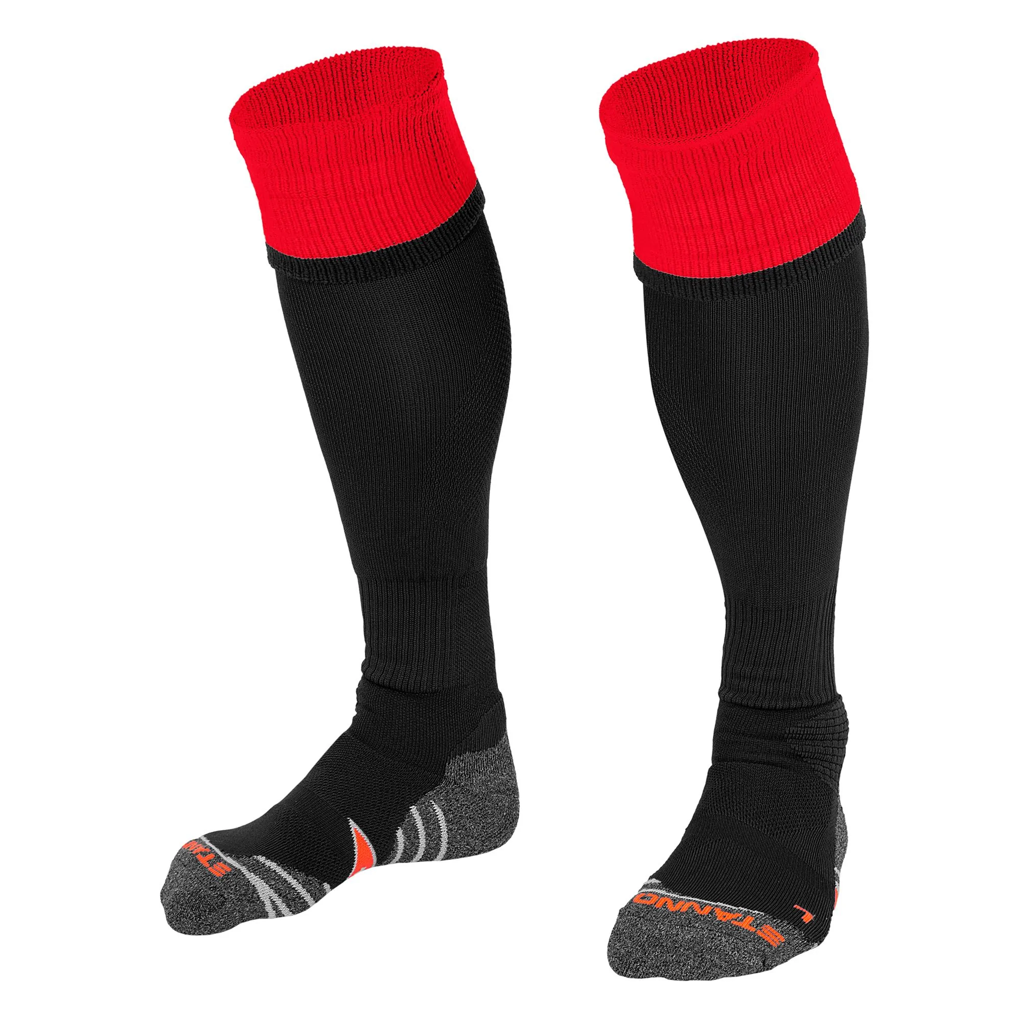 Stanno Uni II Playing Socks - Black/Red-Bruntsfield Sports Online