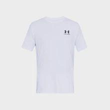 Men's UA Sportstyle Left Chest Short Sleeve Shirt -White-Black-Bruntsfield Sports Online