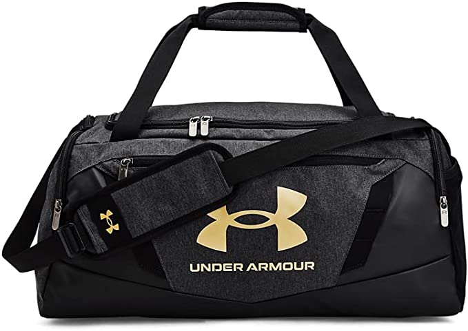 Under Armour Small Duffle Bag 2022 Black/Metallic Gold-Bruntsfield Sports Online