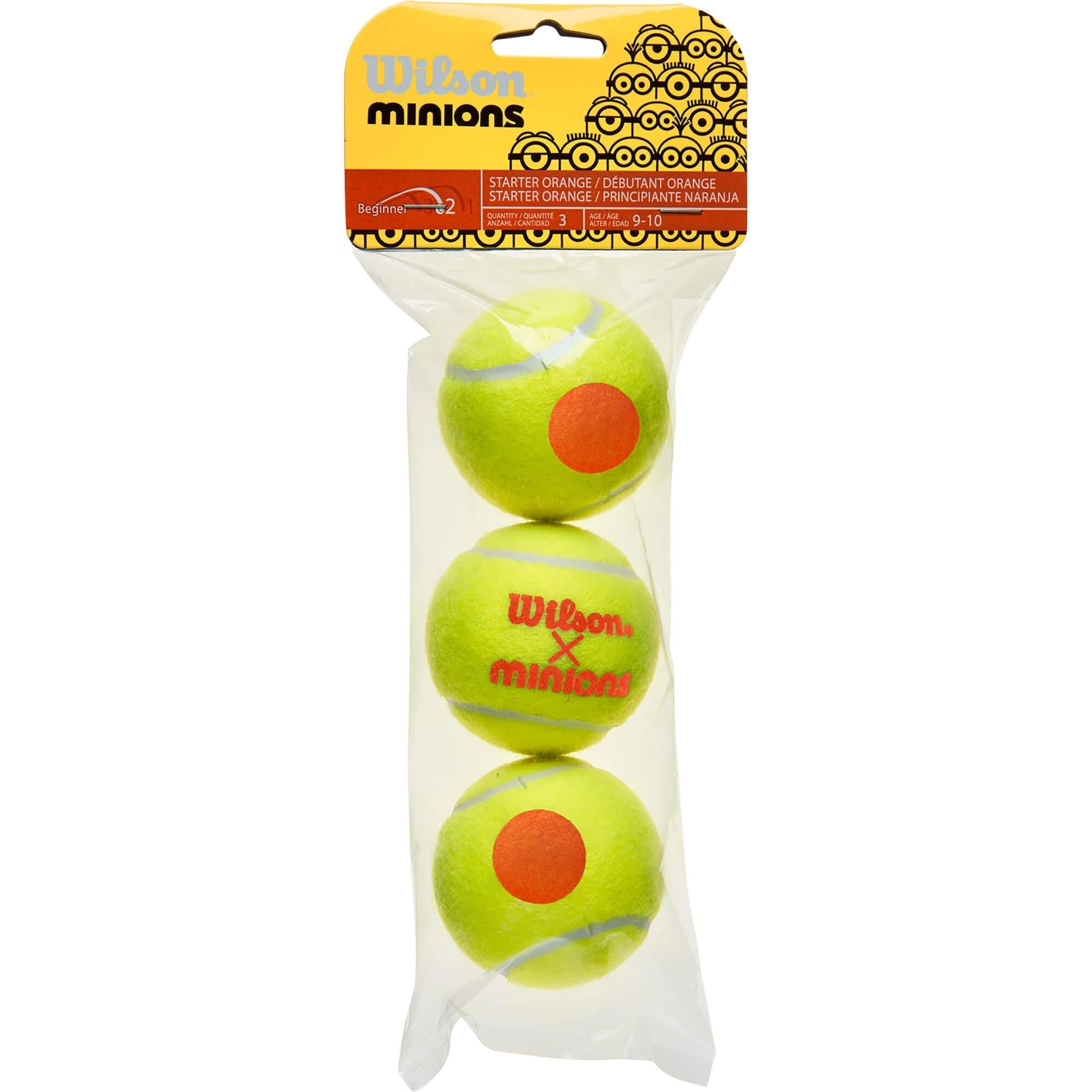 Wilson x Minions Orange Tennis Balls-Bruntsfield Sports Online