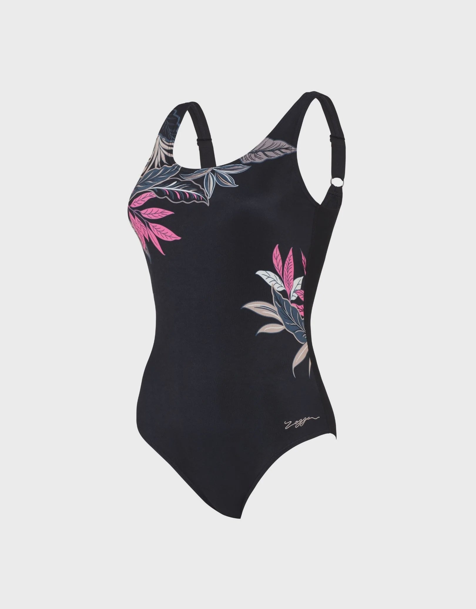 Zoggs Adjustable Scoopback Ladies Swimming Costume - Aruba Print-Bruntsfield Sports Online