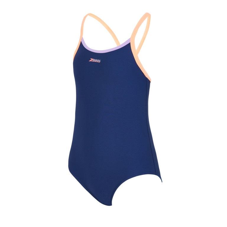 Zoggs Kerrawa Girls Strikeback Swimming Costume-Bruntsfield Sports Online