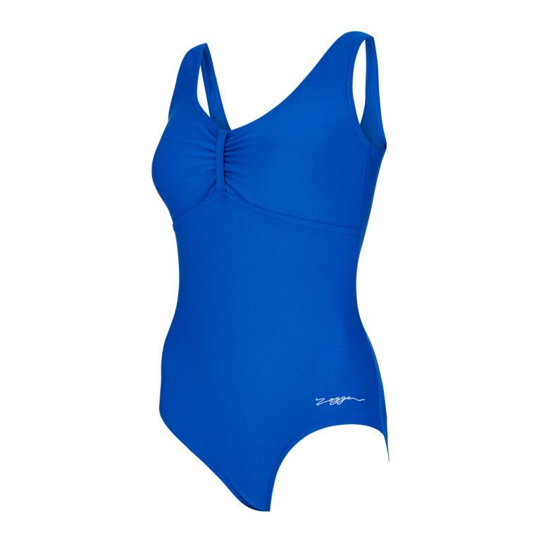 Zoggs Marley Scoopback Ladies Swimming Costume - Blue-Bruntsfield Sports Online
