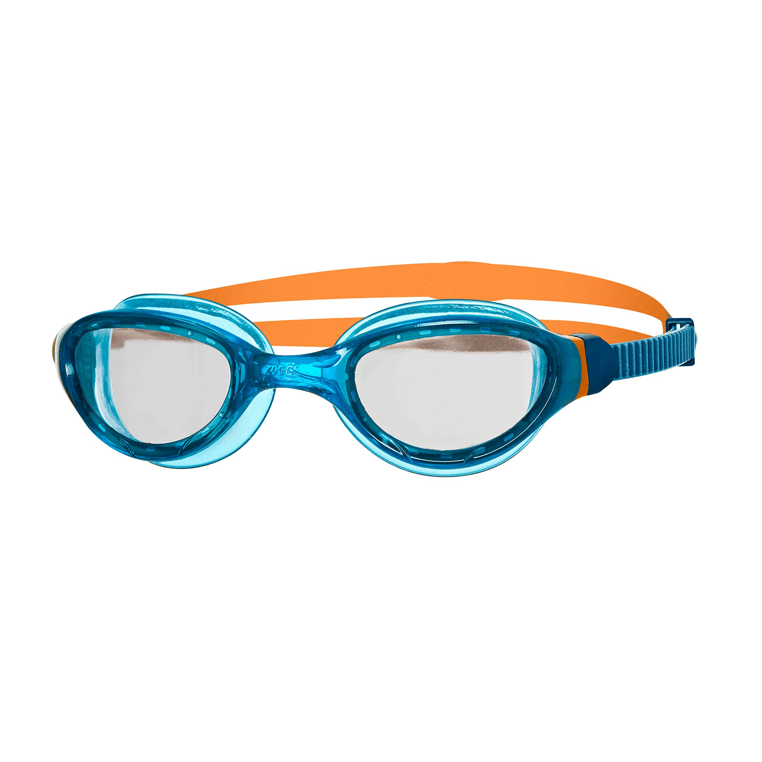 Zoggs Phantom 2.0 Junior Goggles - Blue/Orange/Clear-Bruntsfield Sports Online