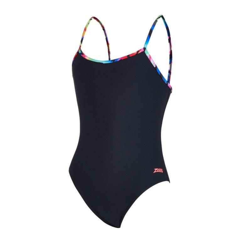 Zoggs Rainbow Palms Classicback Girls Swimming Costume-Bruntsfield Sports Online