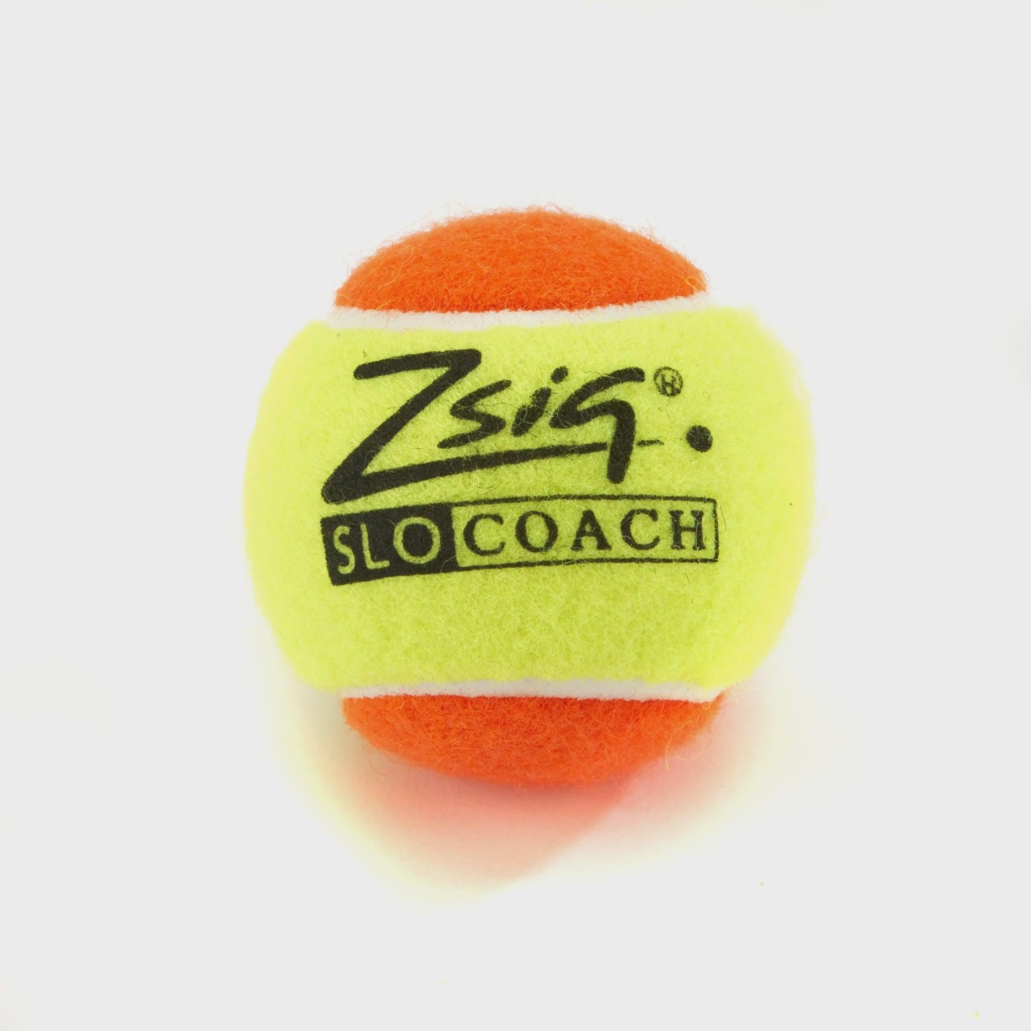 Zsig SLOCoach Tennis Ball - orange-Bruntsfield Sports Online