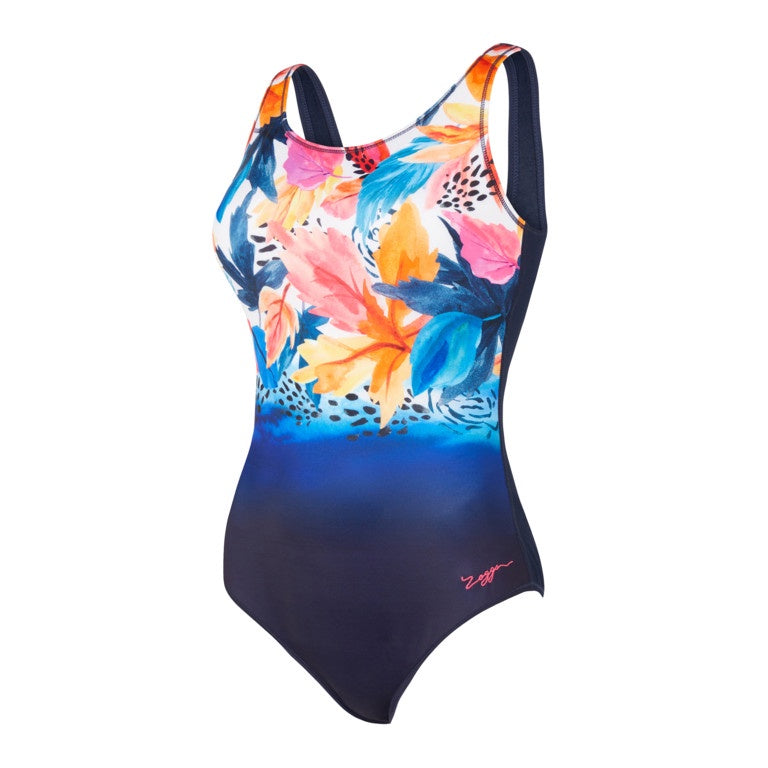 Zoggs Biarrtiz Scoopback Ladies Swimming Costume