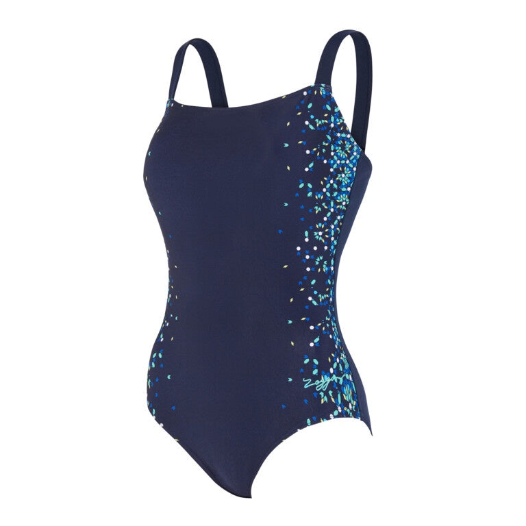Zoggs Blue Chime Adjustable Classicback Ladies Swimming Costume