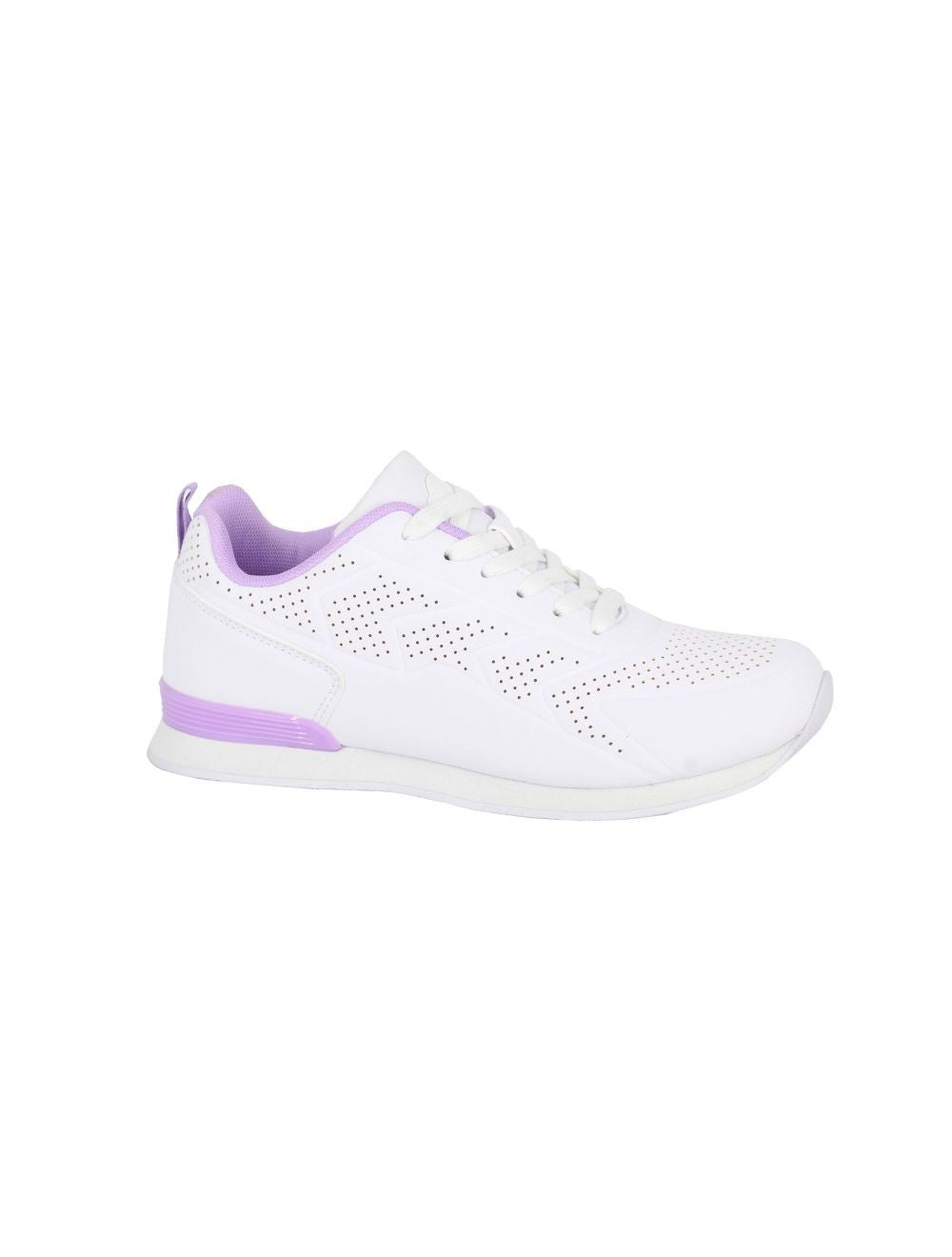Dek Ladies Fluke Bowling Shoes - White/Lilac