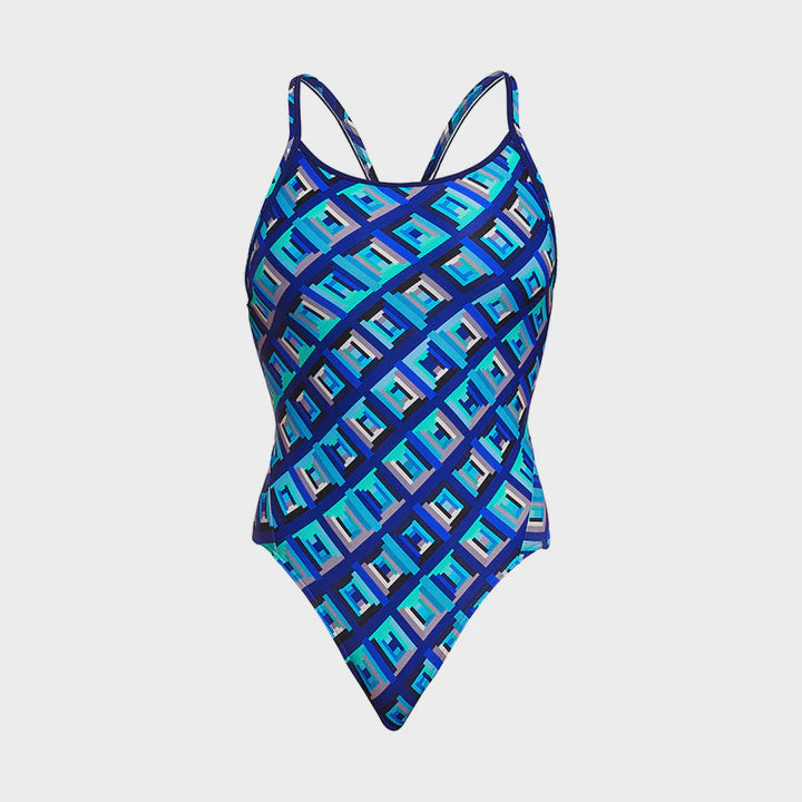 Funkita Diamond Back Blue Bunkers Ladies Swimming Costume