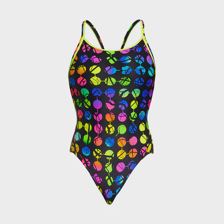 Funkita Diamond Back Broken Circle Ladies Swimming Costume